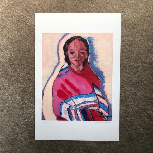 C. Clark Minton Signed Woman Painting 12/100 Limited Edition Giclee Print - Picture 1 of 4
